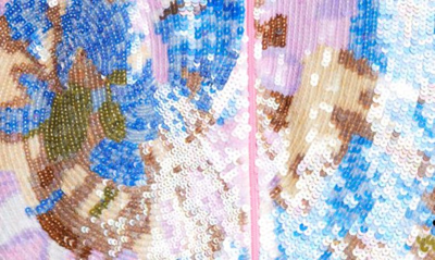 Ashish Gender Inclusive Sequin Tie Dye Top In Bermuda