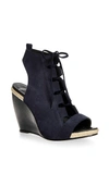 PIERRE HARDY Suede Lace Up Wedges