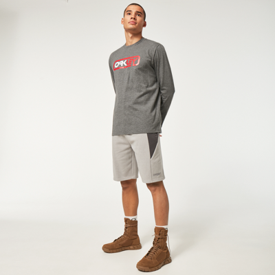 Shop Oakley Throwback Shorts In Gray