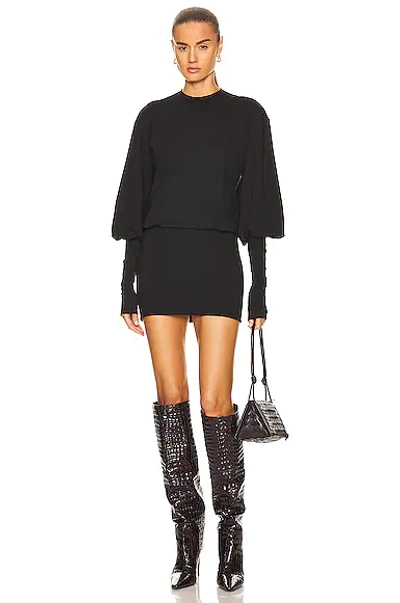 Shop Attico Karlie Mini Dres In Black