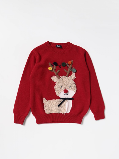 Shop Il Gufo Sweater  Kids Color Red