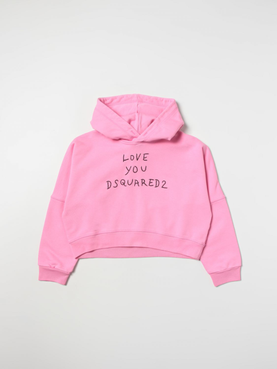 Shop Dsquared2 Junior Jumper  Kids In Pink