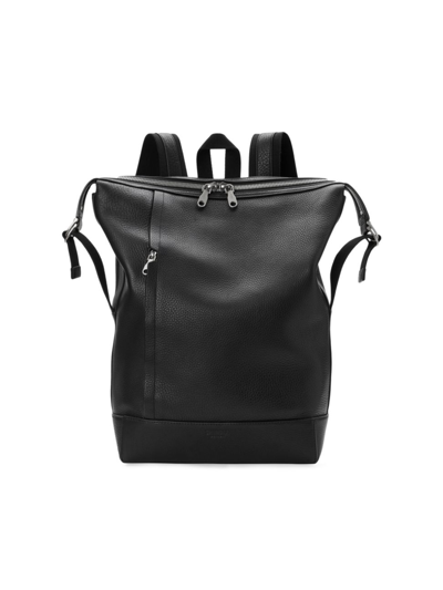 Shop Shinola Men's Canfield Leather Backpack In Black
