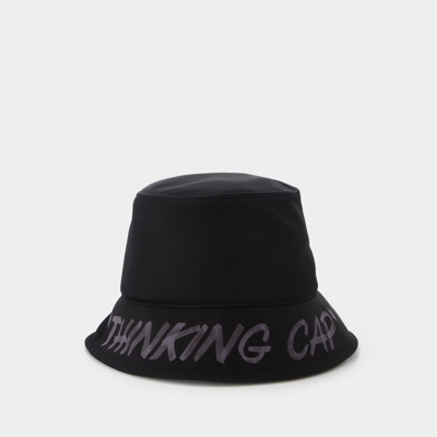 Shop Off-white Thinking Cap Bucket Hat In Black