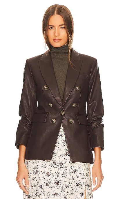 Shop Veronica Beard Oneta Dickey Jacket In Brown