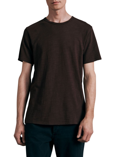 Shop Rag & Bone Men's Classic Flame T-shirt In Military Olive
