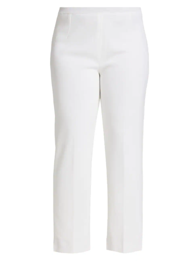 Shop Ming Wang Women's Knit Ankle Pants In White