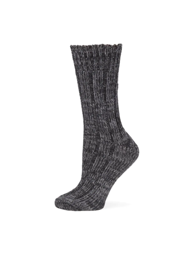 Shop Birkenstock Women's Cotton Twist Socks In Black