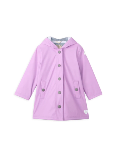 Shop Hatley Little Girl's & Girl's Lined Splash Jacket In Lilac