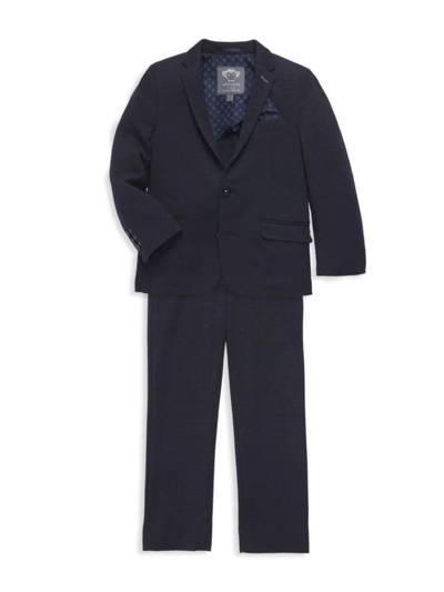 Shop Appaman Little Boy's & Boy's 2-piece Stretchy Mod Suit In Dark Navy