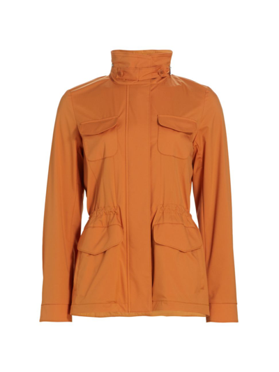 Shop Loro Piana Women's Traveller Hooded Wind-storm Jacket In Apricot Tarte