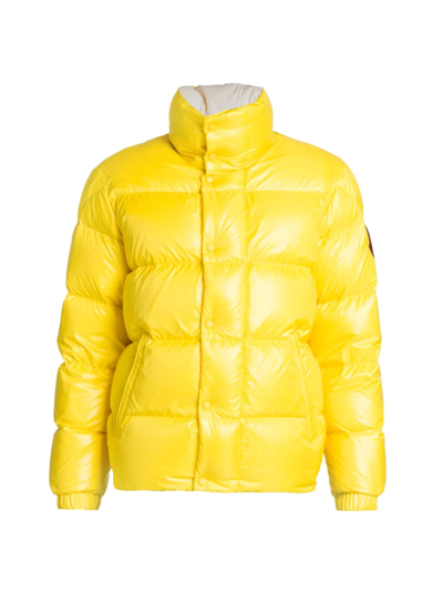 Shop Moncler Men's 2  1952 Dervox Puffer Jacket In Yellow