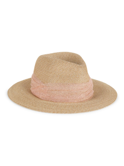 Shop Eugenia Kim Women's Courtney Packable Fedora In Sand