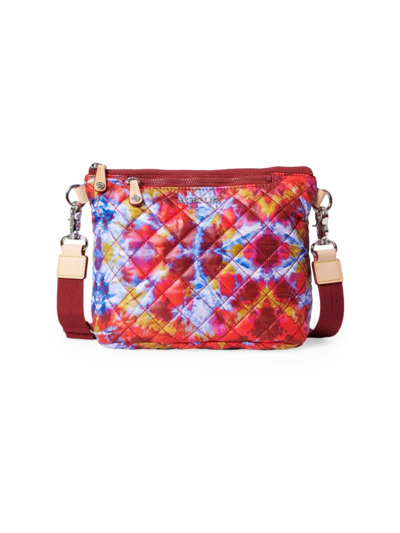 Shop Mz Wallace Women's Metro Scout Quilted Nylon Crossbody Bag In Prism