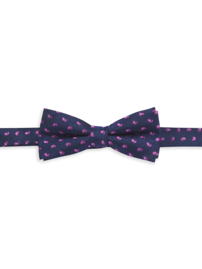 Shop Appaman Paisley Print Bow Tie In Purple Paisley