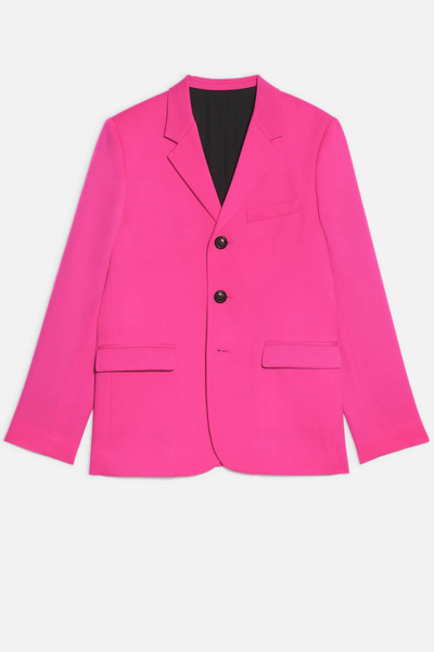 Shop Ami Alexandre Mattiussi Three Buttons Jacket In Pink