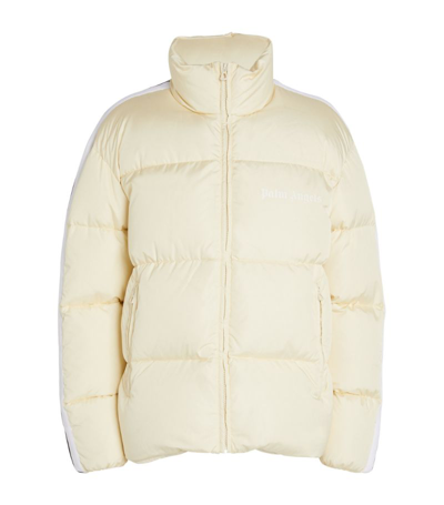 Shop Palm Angels Down-filled Track Jacket In White