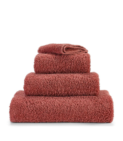 Shop Abyss & Habidecor Super Pile Face Cloth (30cm X 30cm) In Red