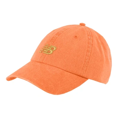 Shop New Balance Unisex Classic Nb Curved Brim Hat In Orange