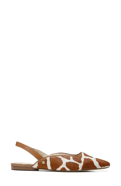 Shop Sam Edelman Connell Slingback Flat In Ivory/ Tan