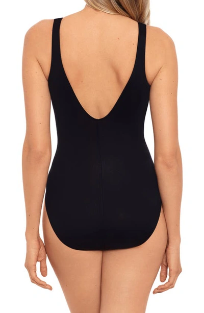 Shop Miraclesuit Lux Lynx Charmer One-piece Swimsuit In Black