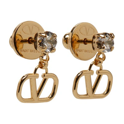 Shop Valentino - Vlogo Signature Earrings In Mh5