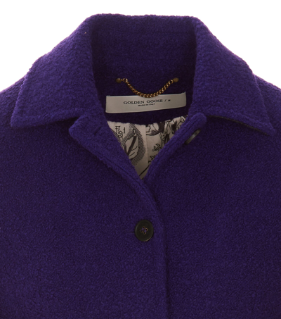 Shop Golden Goose Journey Coat In Purple