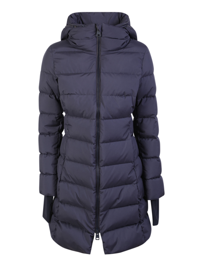 Shop Herno Laminar Hooded Padded Coat In Blue