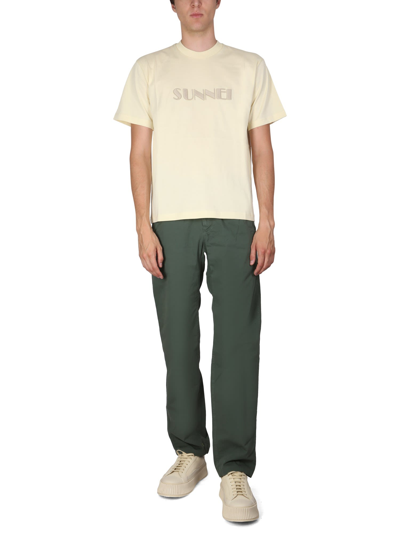 Sunnei Crewneck T-shirt Unisex In Neutral