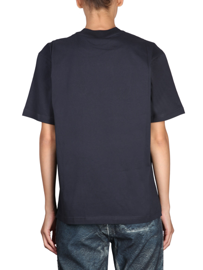 Shop Sunnei Crewneck T-shirt In Blu