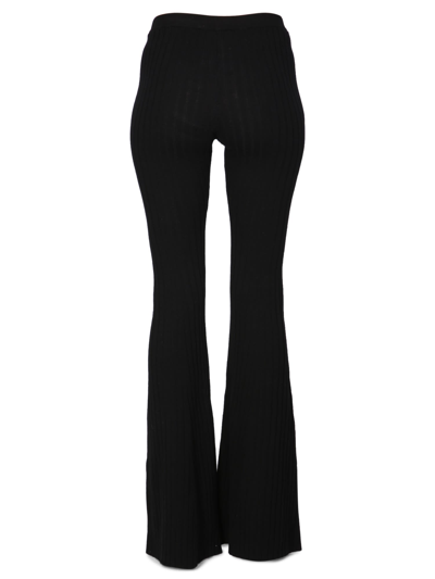 Shop Versace Flare Pant In Nero