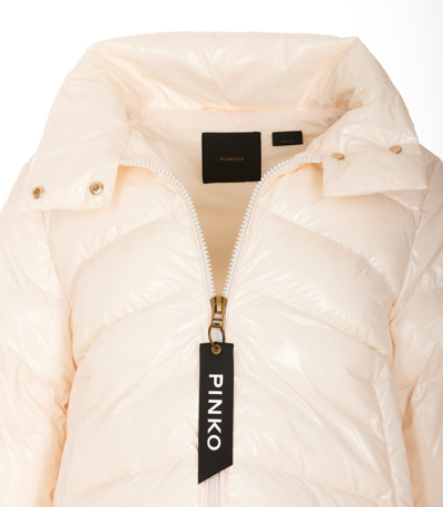 Shop Pinko Mirco Down Jacket In White