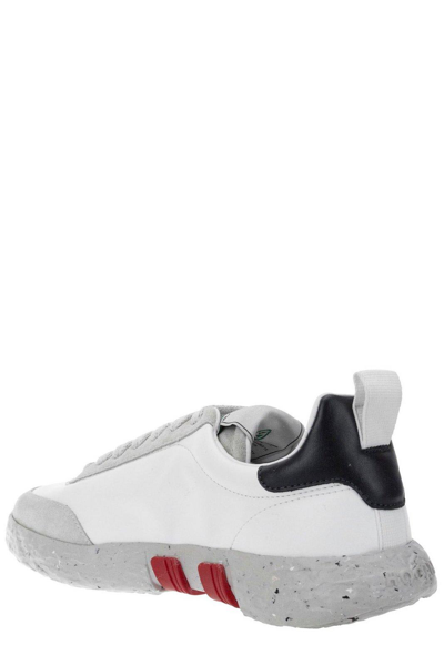 Shop Hogan 3r Logo Patch Lace-up Sneakers In White