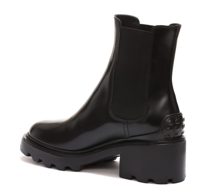 Shop Tod's T60 Carro Boots In Black