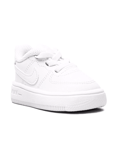 Shop Nike Force 1 '18 "white On White" Sneakers