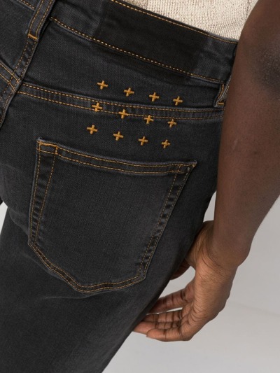 Shop Ksubi Flared Denim Jeans In Grey
