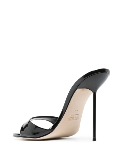 Paris Texas Lidia 105mm Patent-leather Sandals In Black
