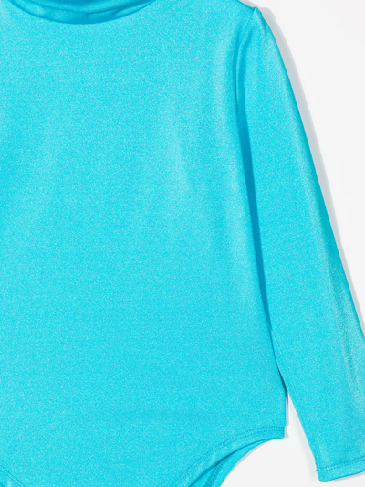 Shop Eshvi Stretch-fit High-neck Playsuit In Blue