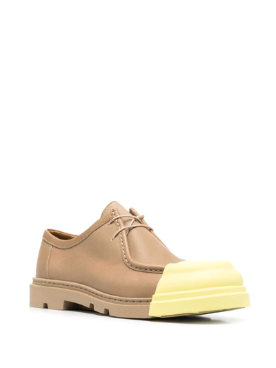 Camper Junction Contrasting-toecap Brogues In Neutrals