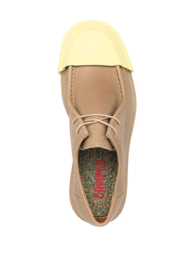 Camper Junction Contrasting-toecap Brogues In Neutrals
