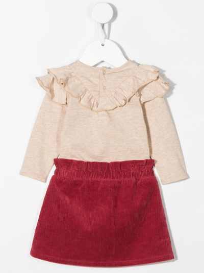 Shop Chloé Cotton Skirt Set In Pink
