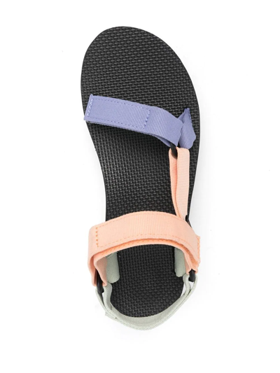 Teva Flatform Universal Platform Wedge In Sherbert Multi In Pink