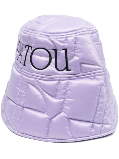 Shop Patou Quilted-finish Bucket Hat In Purple