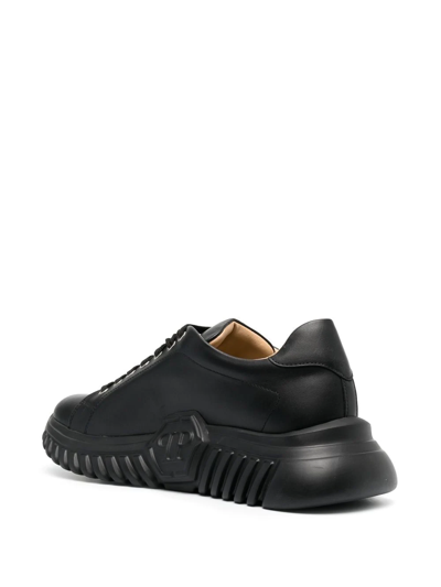 Philipp Plein Runner Basic Low-top Sneakers In Black