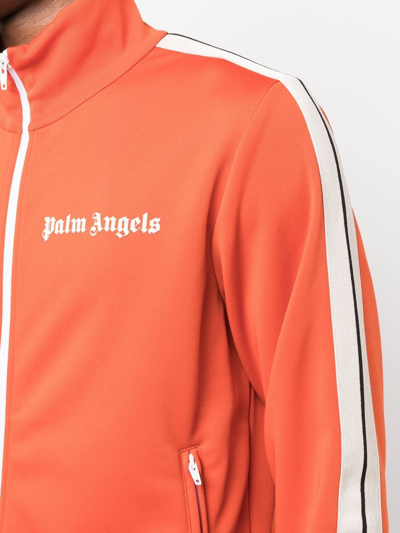Shop Palm Angels Classic Logo Track Jacket In Red