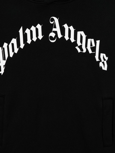 Shop Palm Angels Logo-print Hoodie Dress In Black