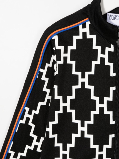 Marcelo Burlon County Of Milan Little Boy's & Boy's Cross Print Piping Track Jacket In Black