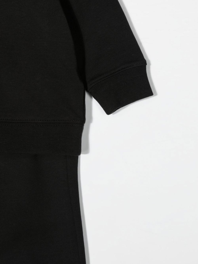 Calvin Klein Black Tracksuit With Logo For Baby In Beh Ck Black