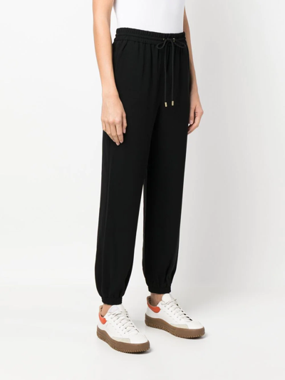 Shop Michael Michael Kors Drawstring Track Pants In Black