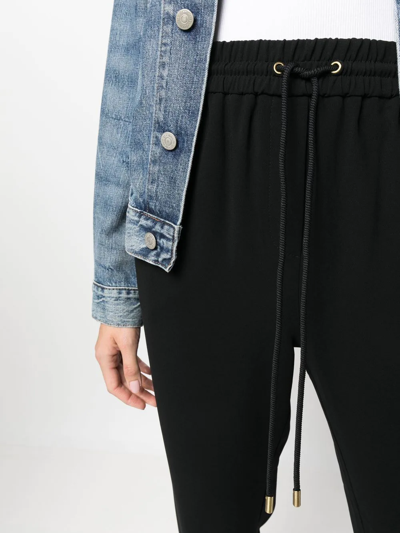 Michael Michael Kors Drawstring Track Pants In Black